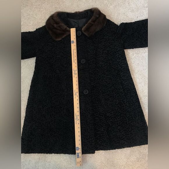 Vintage Persian Lambs wool with mink collar 1950/60 - Picture 4 of 10